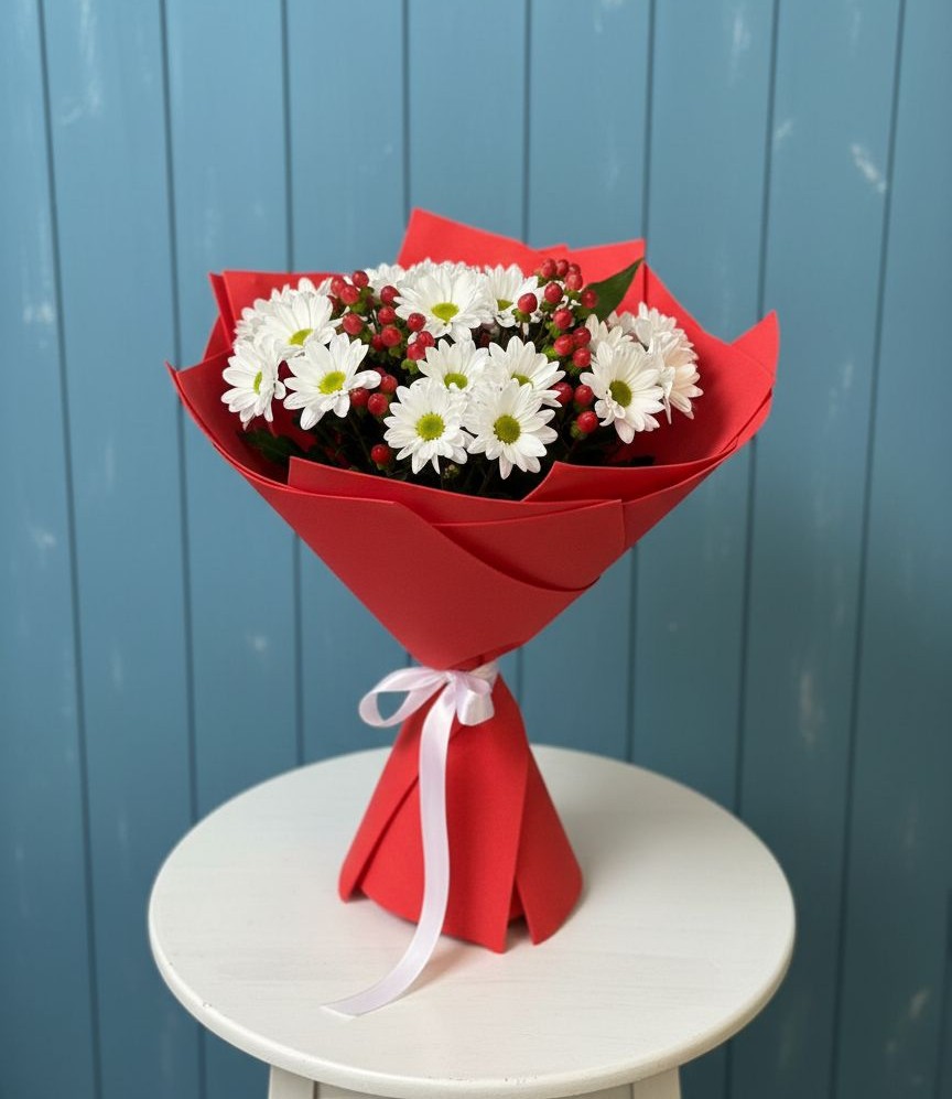 Букет цветов из: Хризантемы в Журавском