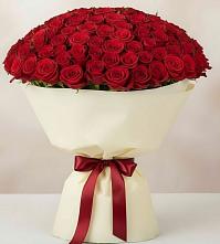 Букет 101 Красная роза Милано в Журавском