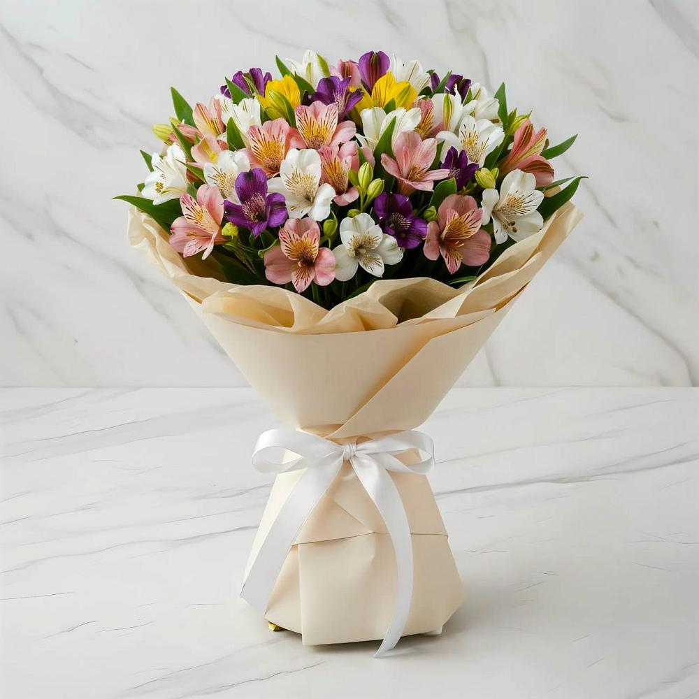 Букет цветов из: Альстромерии в Журавском