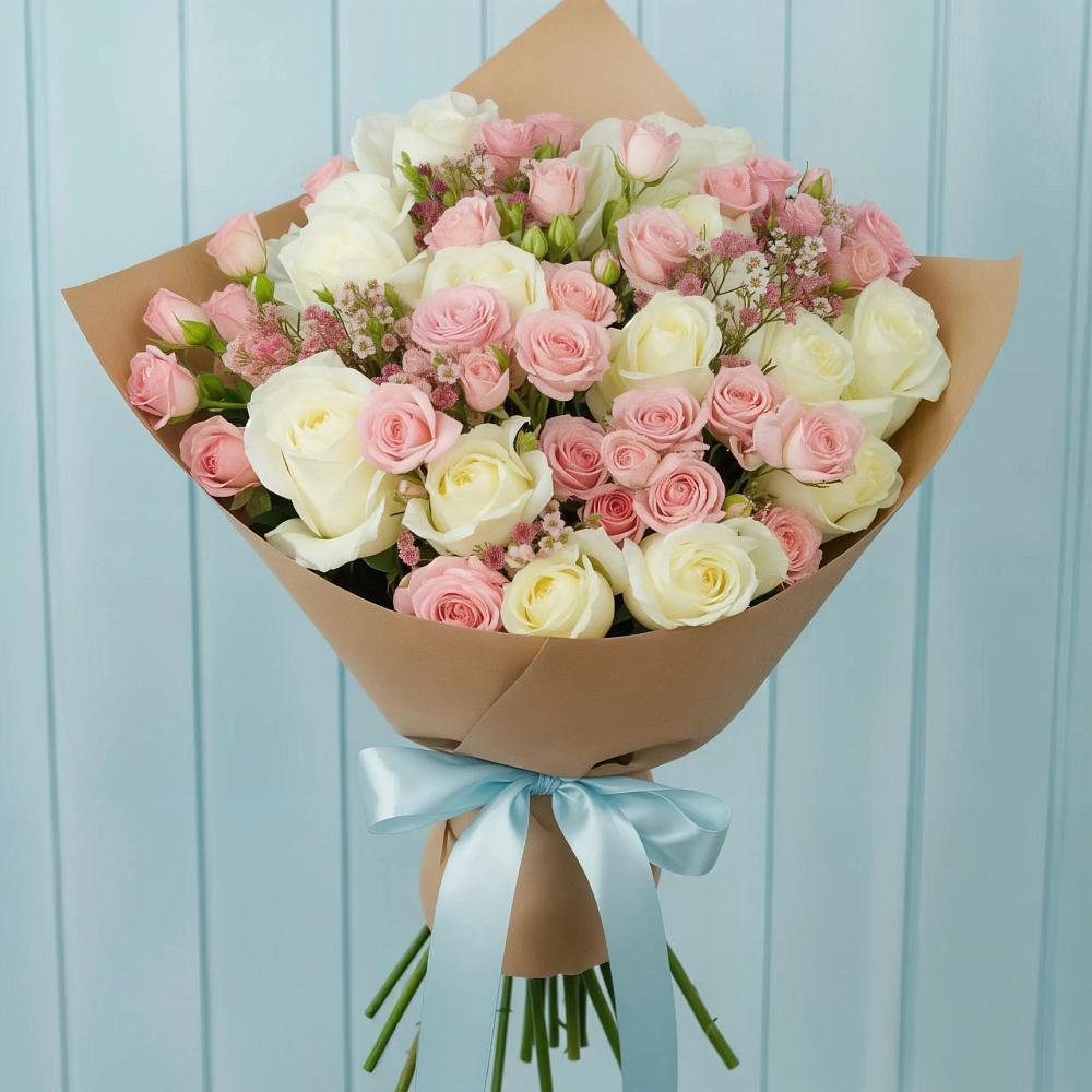Букет цветов из: Розы в Журавском