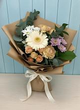 Букет цветов из:  Герберы и Хризантемы в Журавском