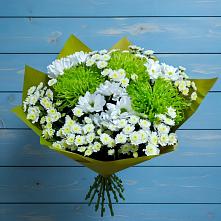 Букет цветов из:  Хризантемы #REPLACE_PRED# Журавском