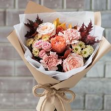 Букет цветов из:  Гвоздики, Хризантемы и Розы в Журавском