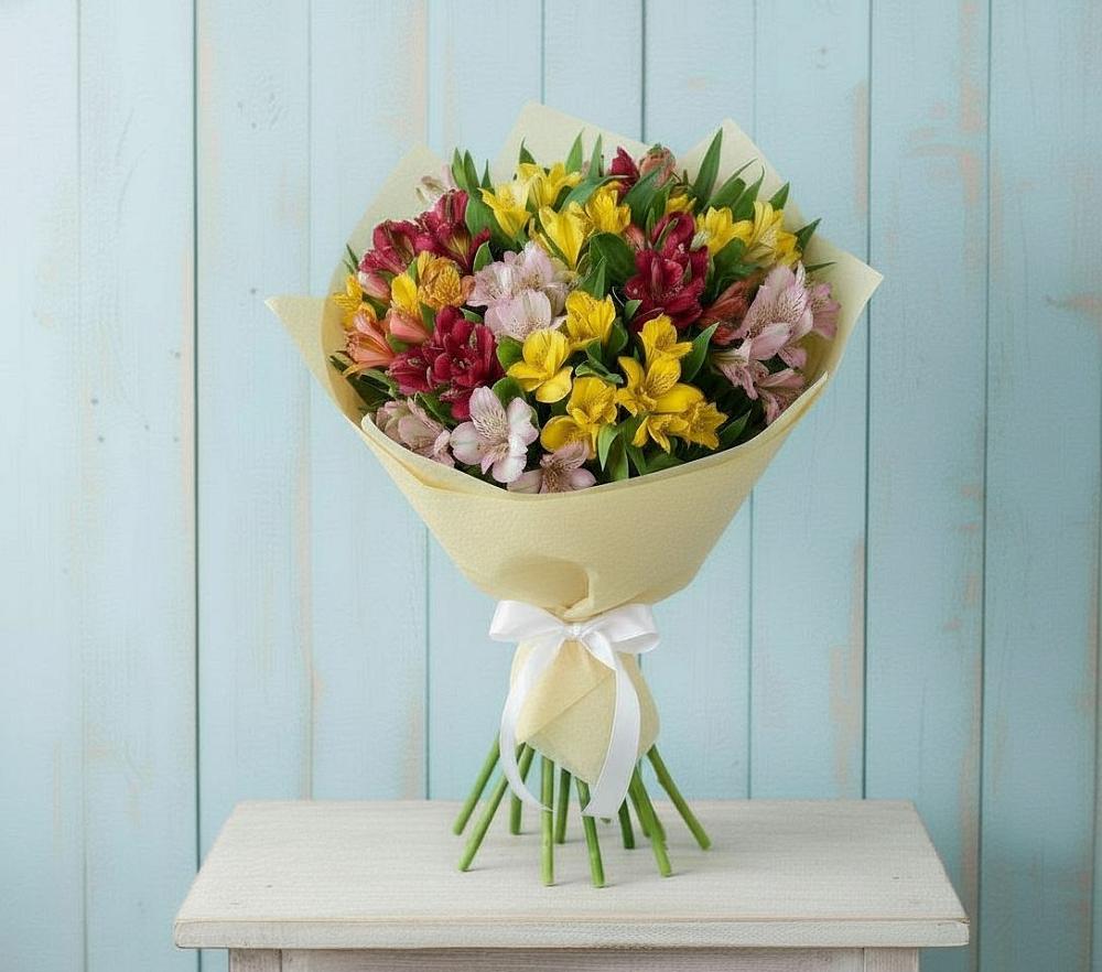 Букет цветов из: Альстромерии в Журавском