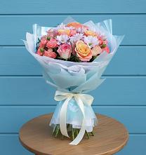 Букет цветов из:  Хризантемы и Розы #REPLACE_PRED# Журавском