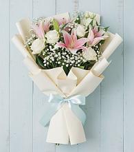 Букет цветов из:  Лилии #REPLACE_PRED# Журавском