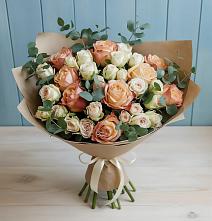 Букет цветов из:  Альстромерии и Розы #REPLACE_PRED# Журавском